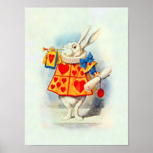 Poster Alice au pays des merveilles ~ Imprimer Rabbit Coe