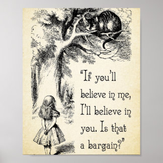 Poster Alice au pays des merveilles - Je crois en vous - 