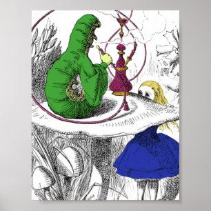 Poster Alice au pays des merveilles - La Caterpillar