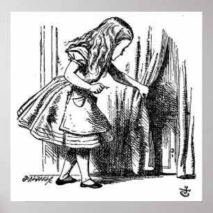 Poster Alice au pays des merveilles Petite porte vers le 