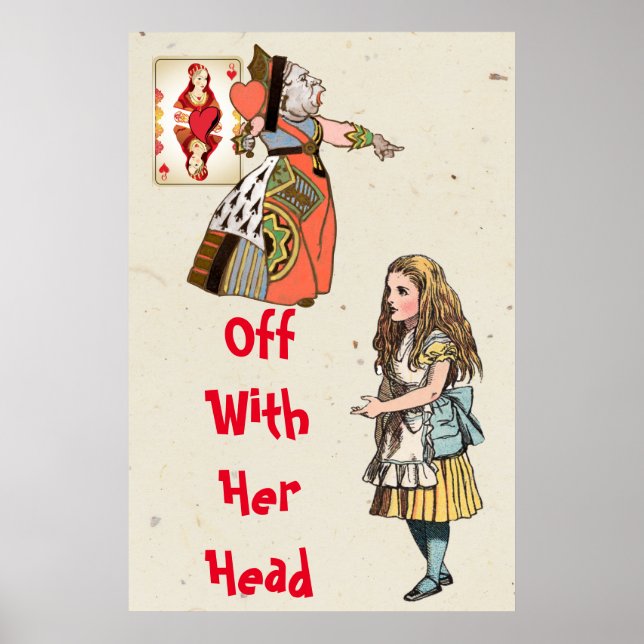 Poster Alice au pays des merveilles - Reine des Coeurs (Devant)