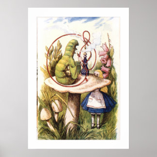 Poster Alice au pays des merveilles rencontre la Vintage