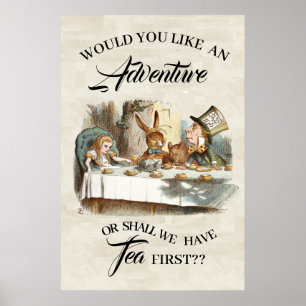 Poster Alice au pays des merveilles, VOULEZ-VOUS UNE AVEN