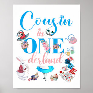 Poster Alice Dans L'Onederland Famille Cousin De L'Annive