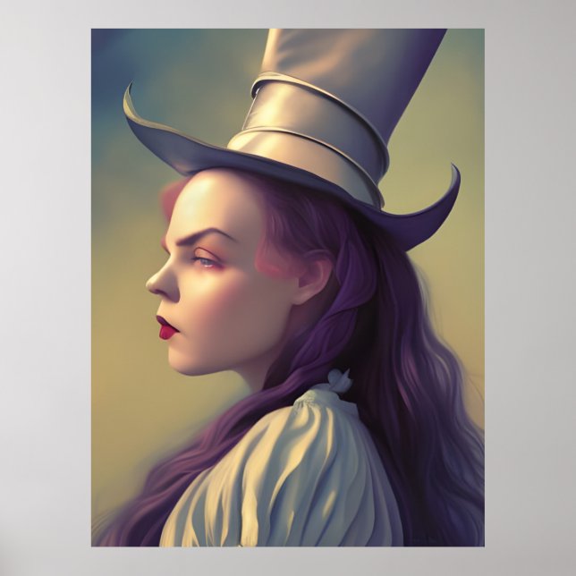 Poster Alice est le Hatter (Devant)