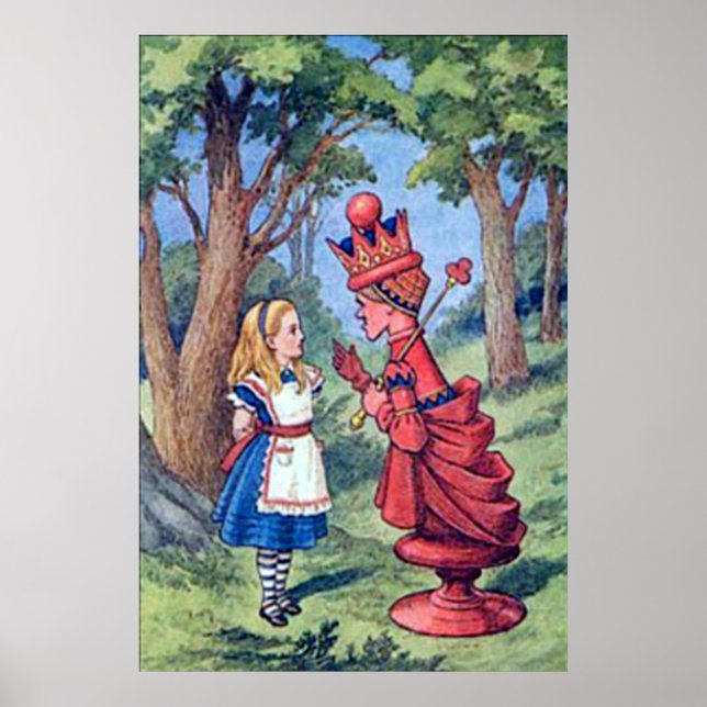Poster Alice et l'affiche de la Reine Rouge (Devant)