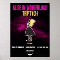 Poster "Alice In Wonderland : Triptych"