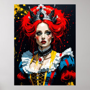 Poster Alice, reine rouge