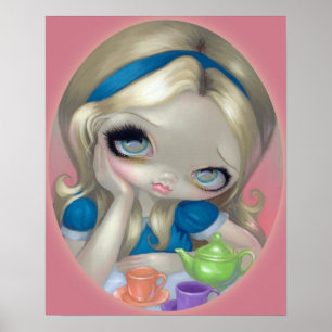Poster Alice's Tea Party ART IMPRIMER Alice au pays des m