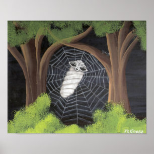Poster Alien attrapé en toile d'araignées