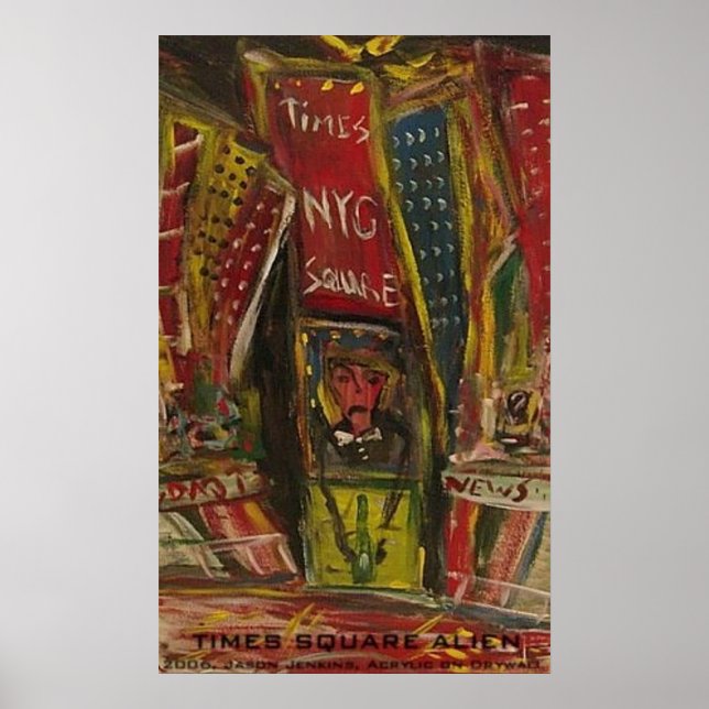 POSTER ALIEN DE TIMES SQUARE (Devant)