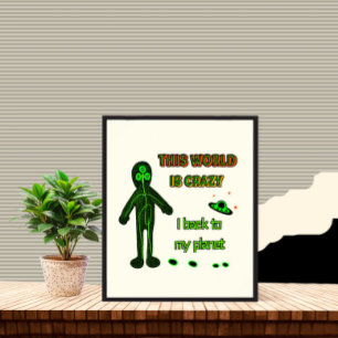 Poster Alien drôle