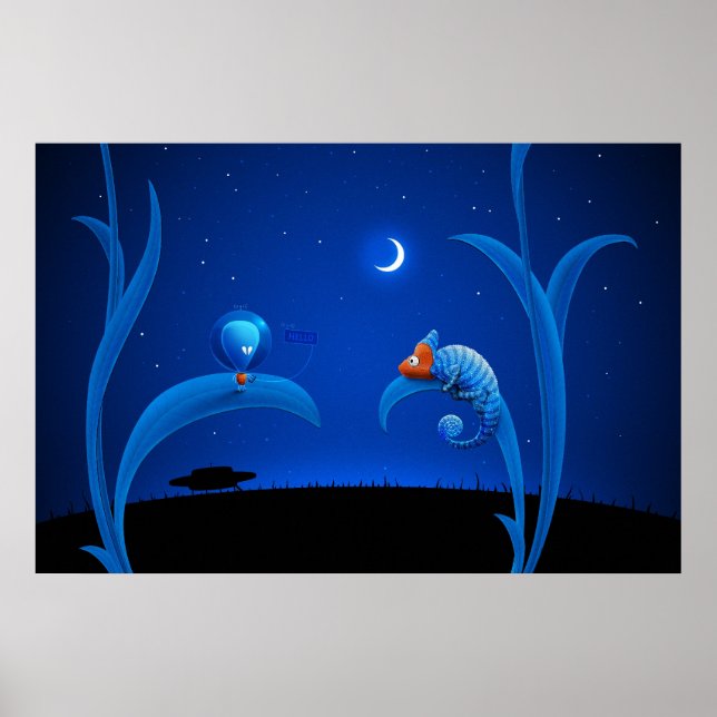 Poster Alien et Chameleon (Devant)