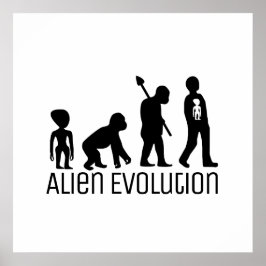 Poster Alien Evolution, Alien extraterrestre