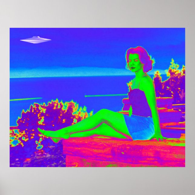 Poster Alien Invasion Pop Art (Devant)