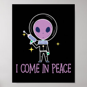 Poster Alien Je Viens En Paix Costume Halloween