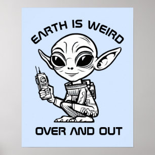 Poster Alien Noir et Blanc