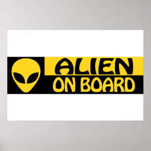 POSTER ALIEN ON BOARD