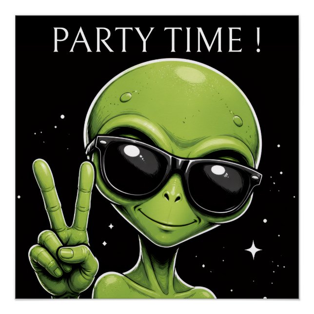Poster Alien temps de fête (Devant)