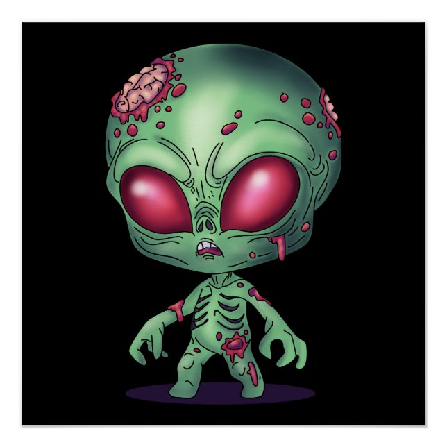 Poster Alien Zombie (Devant)