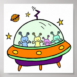 Poster Aliens amicaux