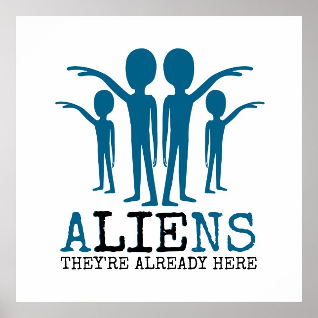 Poster Aliens, ils sont déjà là (Devant)