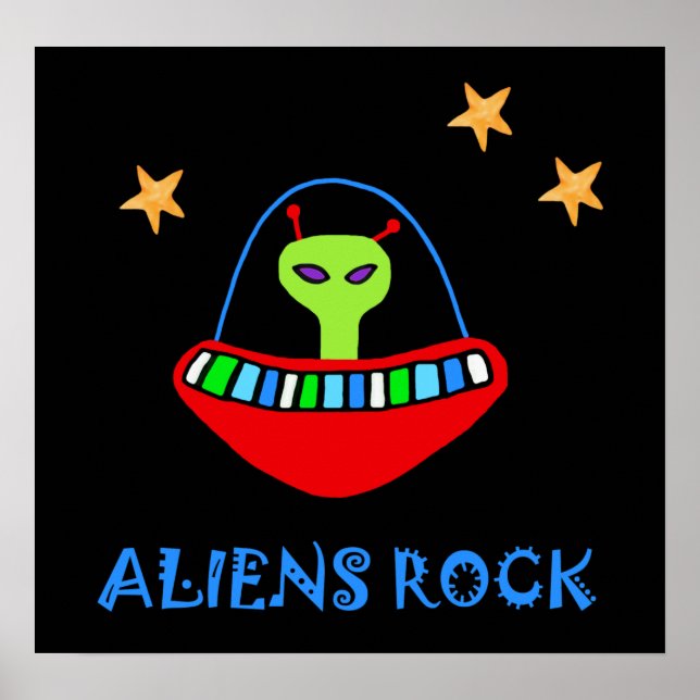 Poster aliens, OK ! (Devant)