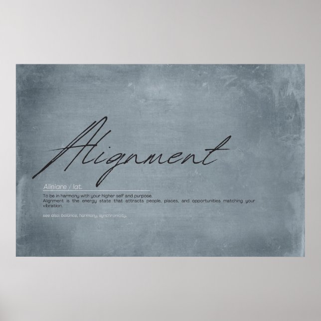 Poster Align Your Energy: Inspirational Wall Art for Mind (Devant)