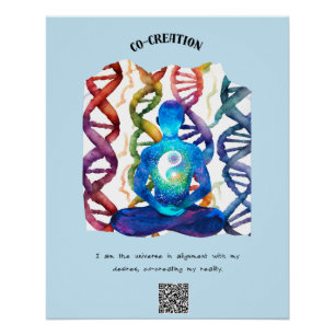 Poster Aligné sur l'univers : co-créer ma réalité