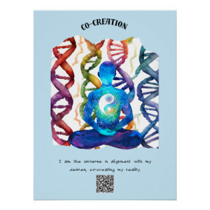 Poster Aligné sur l'univers : co-créer ma réalité