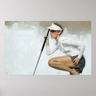 Poster Aligner Un Putt - Golf Canvas Art Imprimer