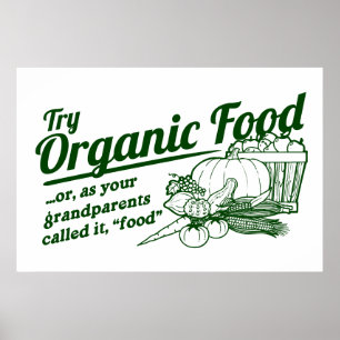 Poster Aliment biologique - vos grands-parents l'ont