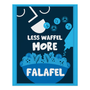 Poster Alimentation de la rue Falafel