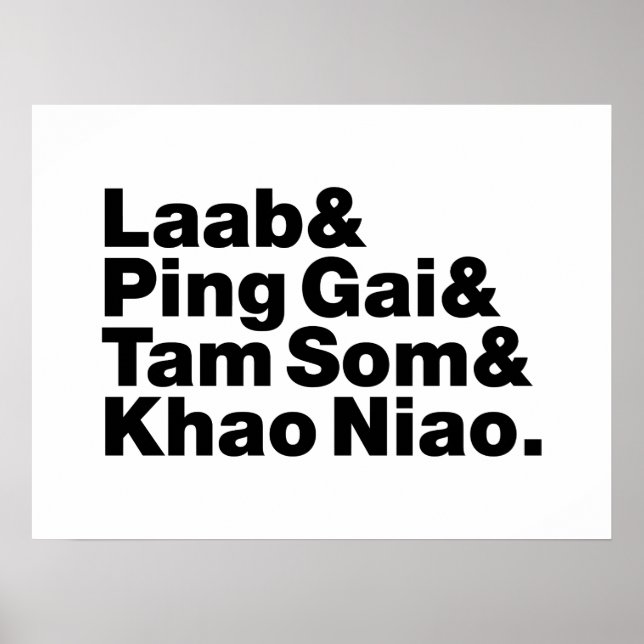 Poster Alimentation de la rue laotienne (Devant)