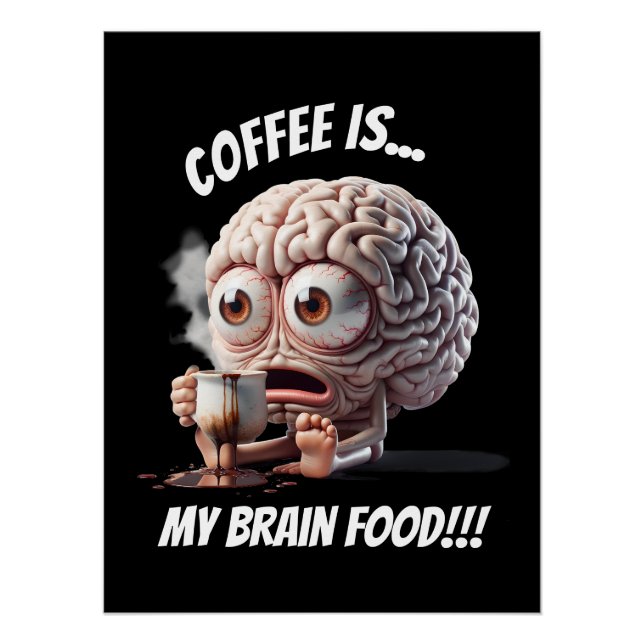 Poster Alimentation du cerveau (Devant)