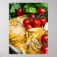 Alimentation italienne Pâtes Tomate Basil Oeufs Po