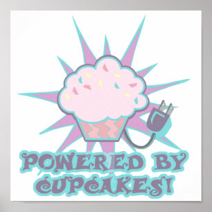 Poster Alimenté Par Des Cupcakes