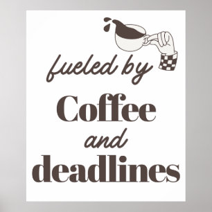 Poster Alimenté par le Café et les Dates Limite de Rendu