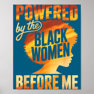 Poster Alimenté par les femmes noires avant l'autonomisat
