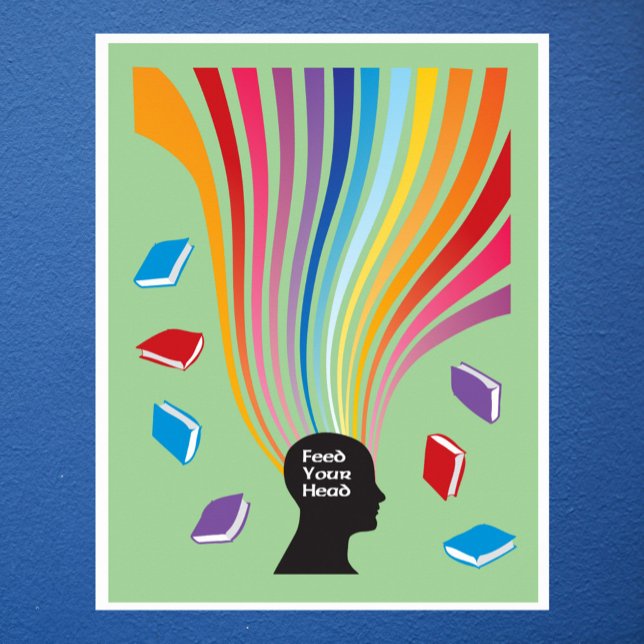 Poster Alimentez Vos Livres En Tête (Créateur téléchargé)