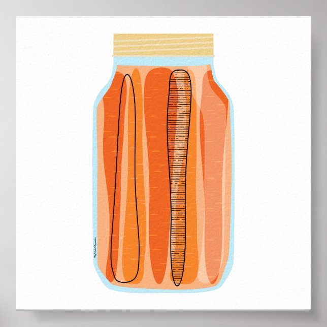 Poster Aliments de canne - Carottes (Devant)