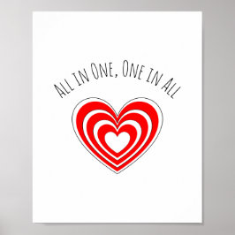 Poster "All in One, One in All"
