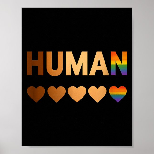 Poster All-inclusive Hearts For Blm Racial Justice &amp;  (Devant)