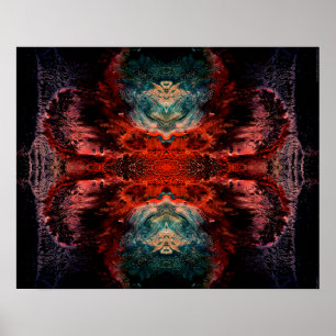 Poster "All Souls 2" Psychedelic Abstract Visionary Art