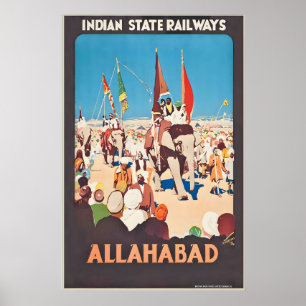 Poster Allahabad Prayagraj Ilahabad Uttar Pradesh Inde