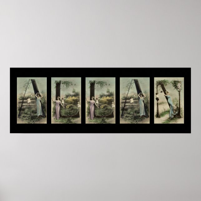 Poster ALLAN Alphabet Lettre Nom Art (Devant)