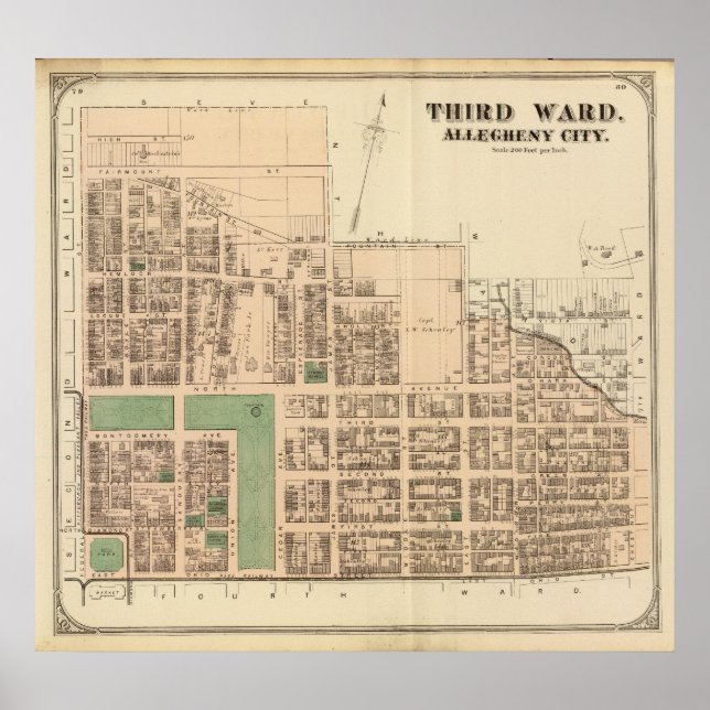 Poster Allegheny ward 3 (Devant)