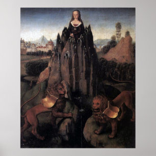 Poster Allégorie avec une vierge - Hans Memling - c1480