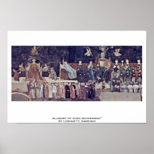 Poster Allégorie de bon gouvernement