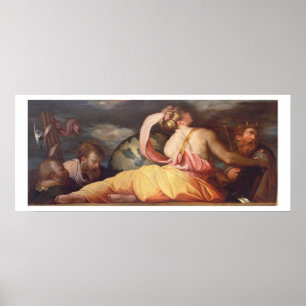 Poster Allégorie de géographie